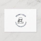 DEDICATED ANESTHESIOLOGIST VISITENKARTE (Vorderseite)