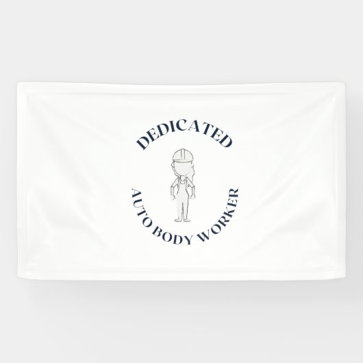 DEDICATED AUTO BODY TECHNICIAN BANNER (Horizontal)
