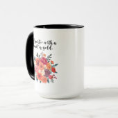 Dedicated Educator Herz aus Gold Würdigung Tasse (Vorderseite Links)