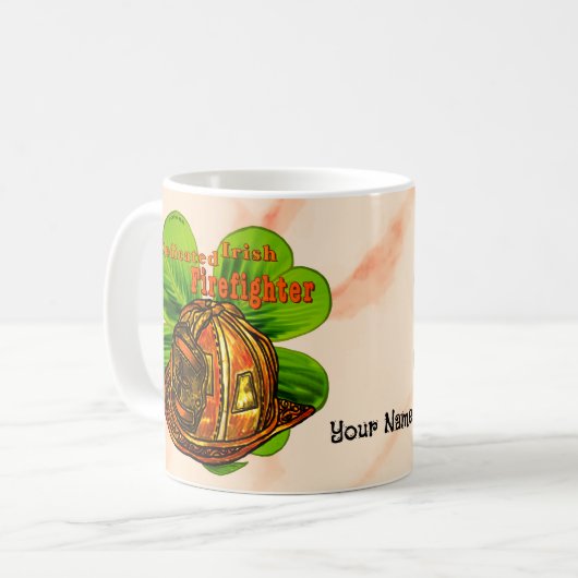 Dedicated Irish Firefighter Tasse (Vorderseite Links)