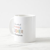 Dedicated Science Teacher Personalized Name  Kaffeetasse (Vorderseite Links)