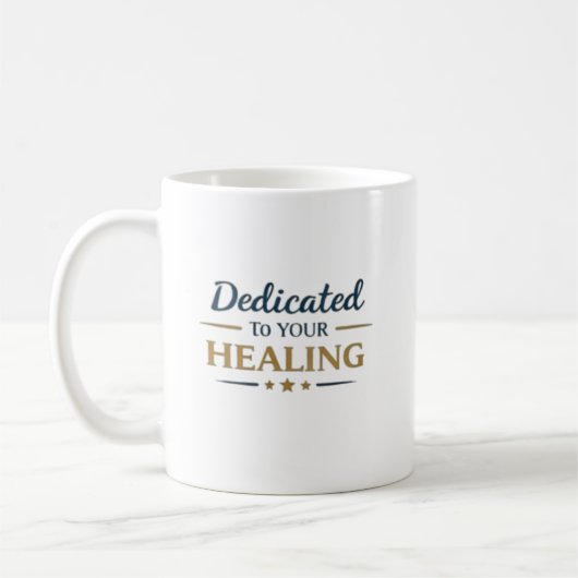 Dedicated to Healing Medical Appreciation Gift Kaffeetasse (Links)
