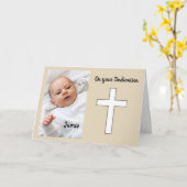 Dedication-Foto Karte (Gelbe Blume)