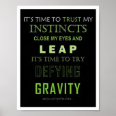 Dedication Gravity Word Poster (Vorne)