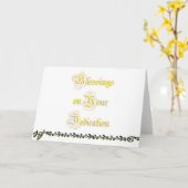 Dedication Karte (Gelbe Blume)