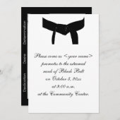 Dedication Martial Arts Black Belt Test Einladung (Vorne/Hinten)