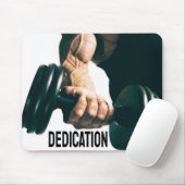 Dedication Motivierend Workout Muskeln Mousepad (Mit Mouse)