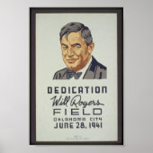 Dedication, Will Rogers Field, Oklahoma City, Juni Poster (Vorne)