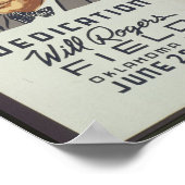 Dedication, Will Rogers Field, Oklahoma City, Juni Poster (Ecke)