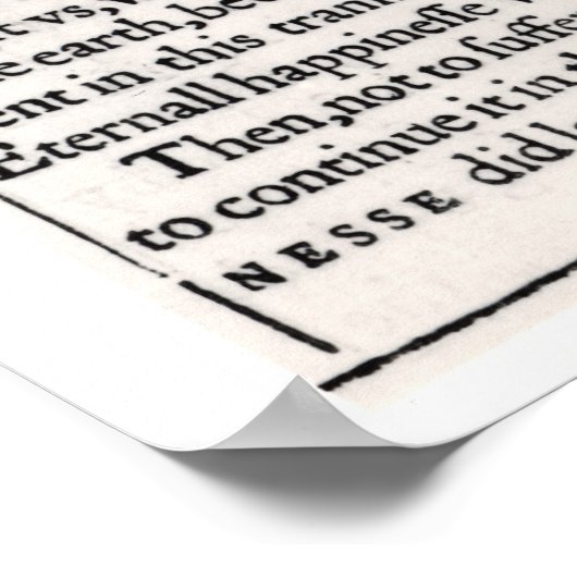 Dedicationsseite in 'Die heilige Bibel' Poster (Ecke)