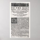 Dedicationsseite in 'Die heilige Bibel' Poster (Vorne)