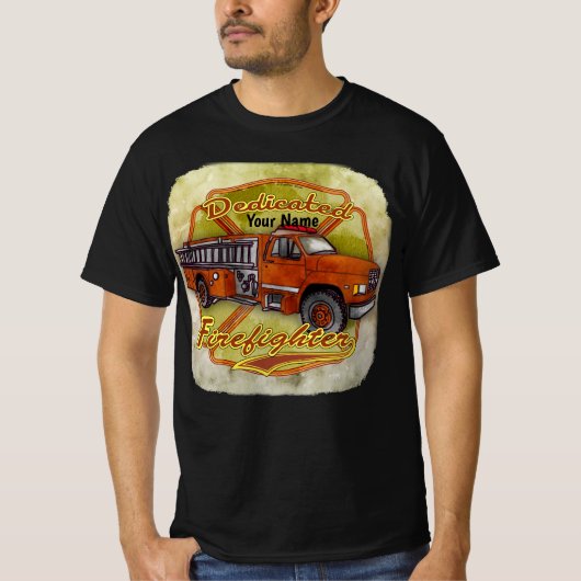Dedizierter Feuerwehrmann T-Shirt (Vorderseite)