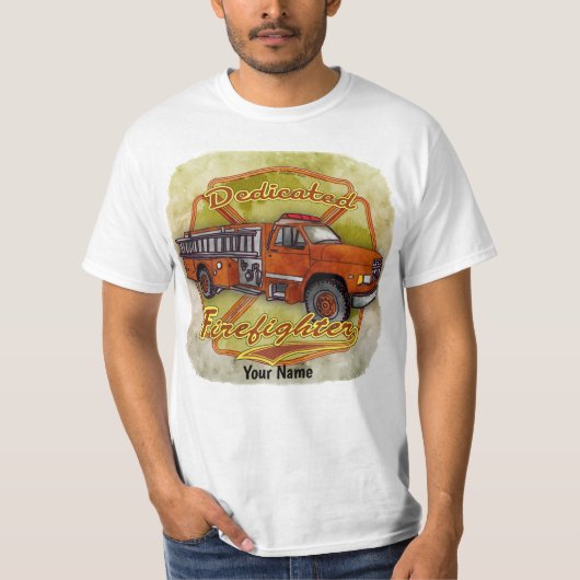Dedizierter Feuerwehrmann T-Shirt (Vorderseite)