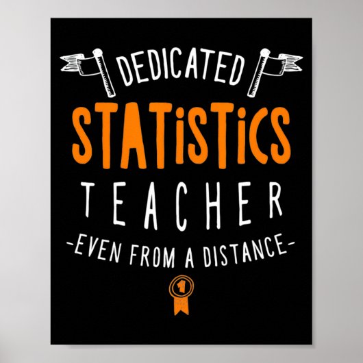Dedizierter Statistiklehrer Virtuelles Lernen Prof Poster (Vorne)
