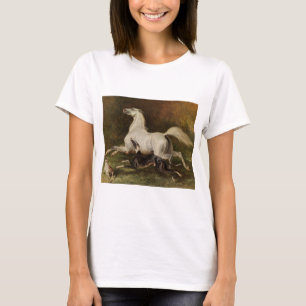 Dedreux "galoppierendes Pferd und Windhund " T-Shirt