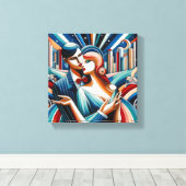 deduzentrisch leinwanddruck (Insitu (Holzboden))