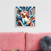 deduzentrisch leinwanddruck (Insitu (Wohnzimmer))