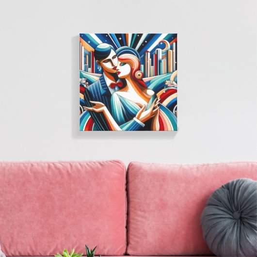 deduzentrisch leinwanddruck (Insitu (Wohnzimmer))