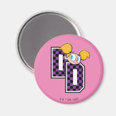 Dee Dee Athletic Letters Graphic Magnet (Vorderseite/Rückseite)