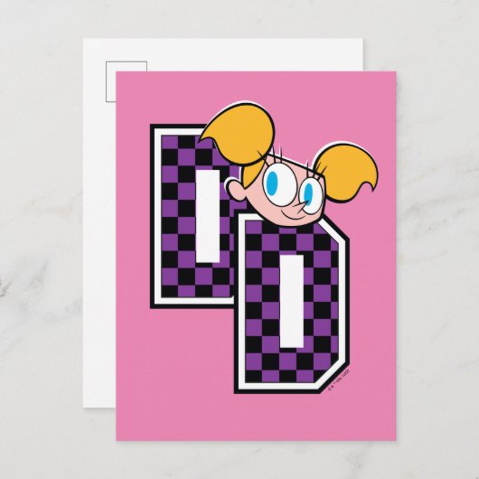 Dee Dee Athletic Letters Graphic Postkarte (Vorne/Hinten)