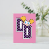 Dee Dee Athletic Letters Graphic Postkarte (Stehend Vorderseite)