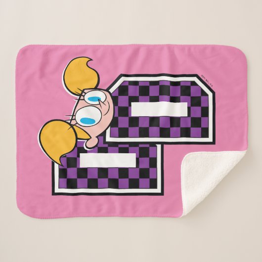 Dee Dee Athletic Letters Graphic Sherpadecke (Vorderseite (Horizontal))