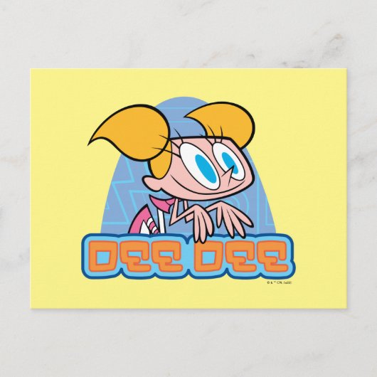Dee Dee Character Name Graphic Postkarte (Vorderseite)