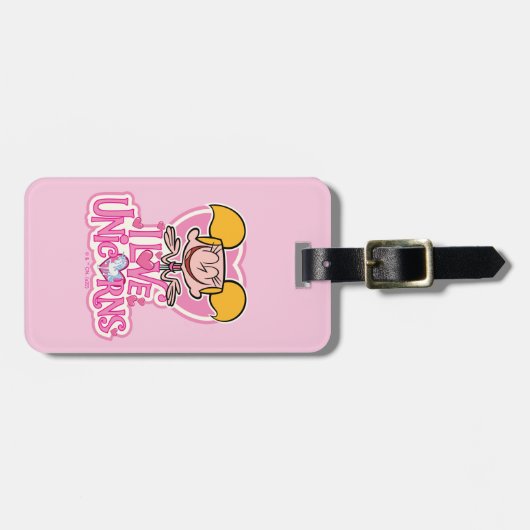 Dee Dee - I Liebe Unicorns Gepäckanhänger (Vorderseite horizontal)