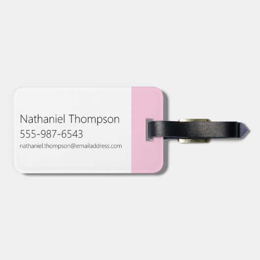 Dee Dee - I Liebe Unicorns Gepäckanhänger (Rückseite horizontal)