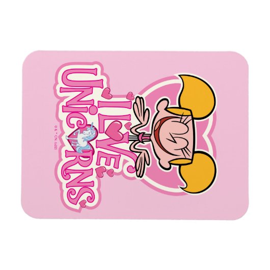 Dee Dee - I Liebe Unicorns Magnet (Horizontal)