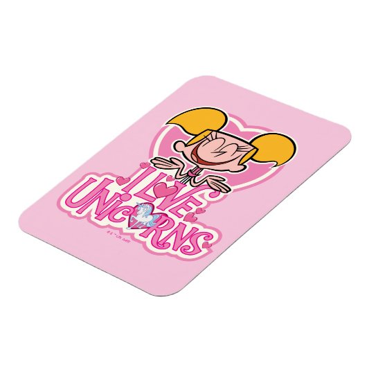 Dee Dee - I Liebe Unicorns Magnet (Linke Seite)