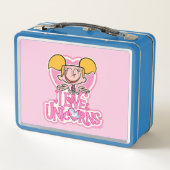 Dee Dee - I Liebe Unicorns Metall Brotdose (Rückseite)