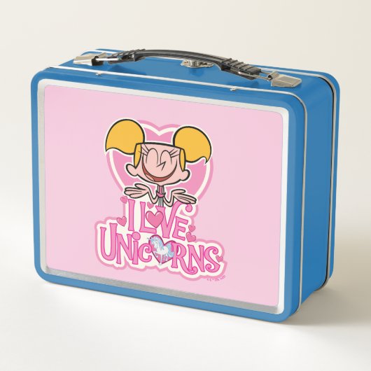 Dee Dee - I Liebe Unicorns Metall Brotdose (Rückseite)