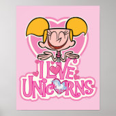 Dee Dee - I Liebe Unicorns Poster (Vorne)
