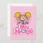 Dee Dee - I Liebe Unicorns Postkarte (Vorne/Hinten)