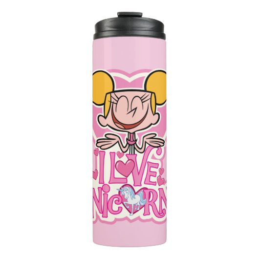 Dee Dee - I Liebe Unicorns Thermosbecher (Vorderseite)