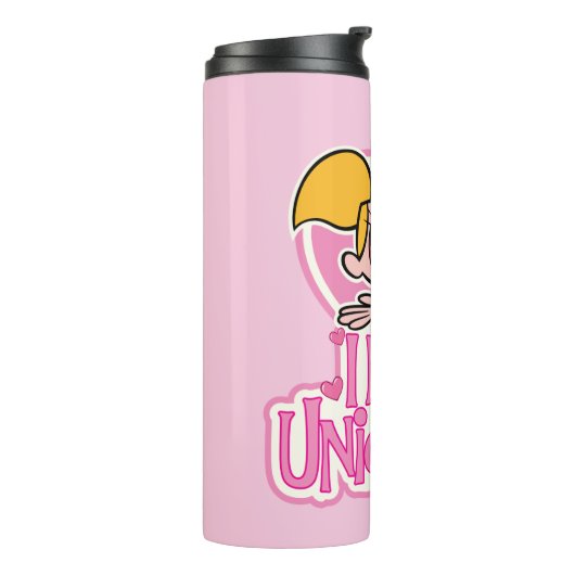 Dee Dee - I Liebe Unicorns Thermosbecher (Nach links gedreht)