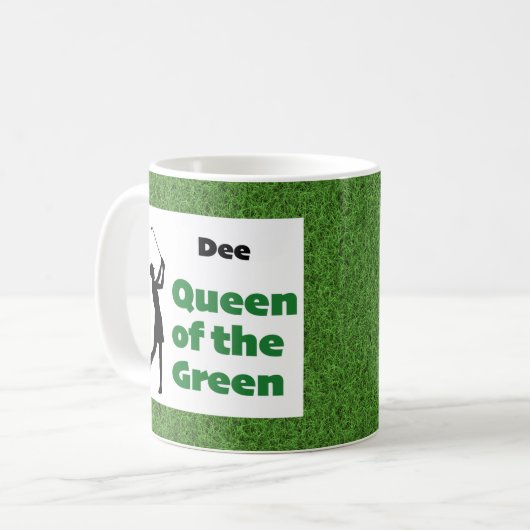 Dee Queen of the Green Kaffeetasse (Vorderseite Links)