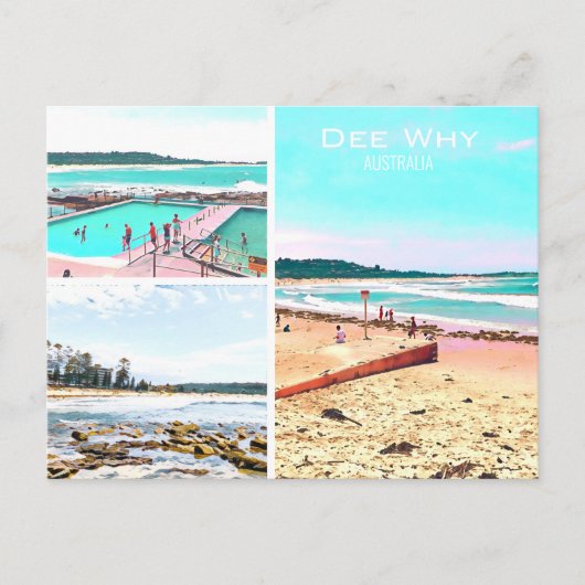 Dee Why Northern Beaches Sydney Postcard Postkarte (Vorderseite)