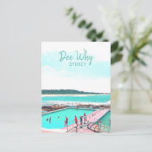 Dee Why Northern Strände Sydney Postkarte (Stehend Vorderseite)