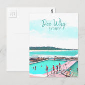 Dee Why Northern Strände Sydney Postkarte (Vorne/Hinten)