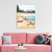 Dee Why Sydney Beach Nord Beaches Retroreise Leinwanddruck (Insitu (Wohnzimmer))