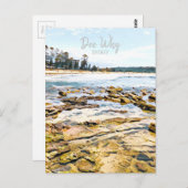 Dee Why Sydney Northern Beaches Retroreise Postkarte (Vorne/Hinten)