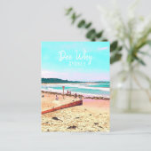 Dee Why Sydney Northern Beaches Retroreise Postkarte (Stehend Vorderseite)
