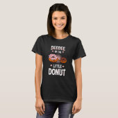 Deedee der Ankündigung des kleinen Donut-Geschlech T-Shirt (Vorne ganz)
