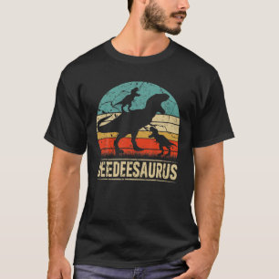 Deedee Dinosaur T Rex Deedeesaurus 2 Kinder Famili T-Shirt