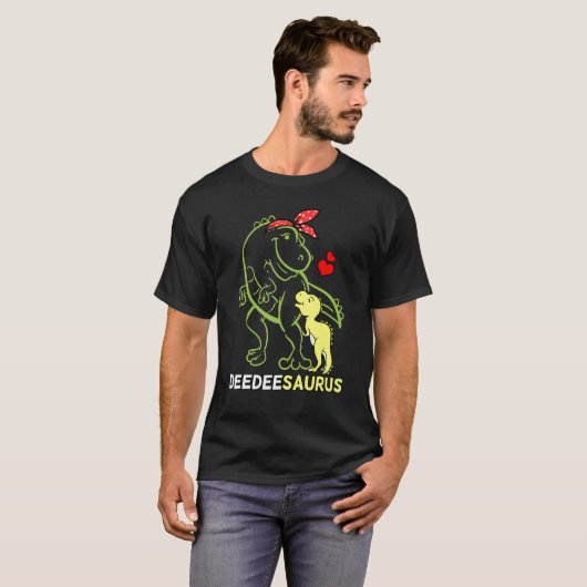 Deedeesaurus Deedee Tyrannosaurus Dinosaur Baby T-Shirt (Vorne ganz)
