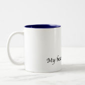 Deefa Hund - mein bester Freund ist ein Beagle Zweifarbige Tasse (Links)