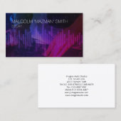 Deejay Disk Jockey DJ Sound Wave Mixer Visitenkarte (Vorne/Hinten)