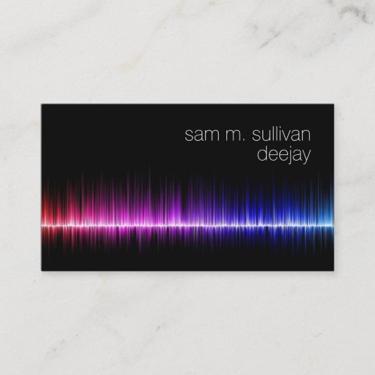 Deejay Disk Jockey Music Visitenkarte (Vorderseite)